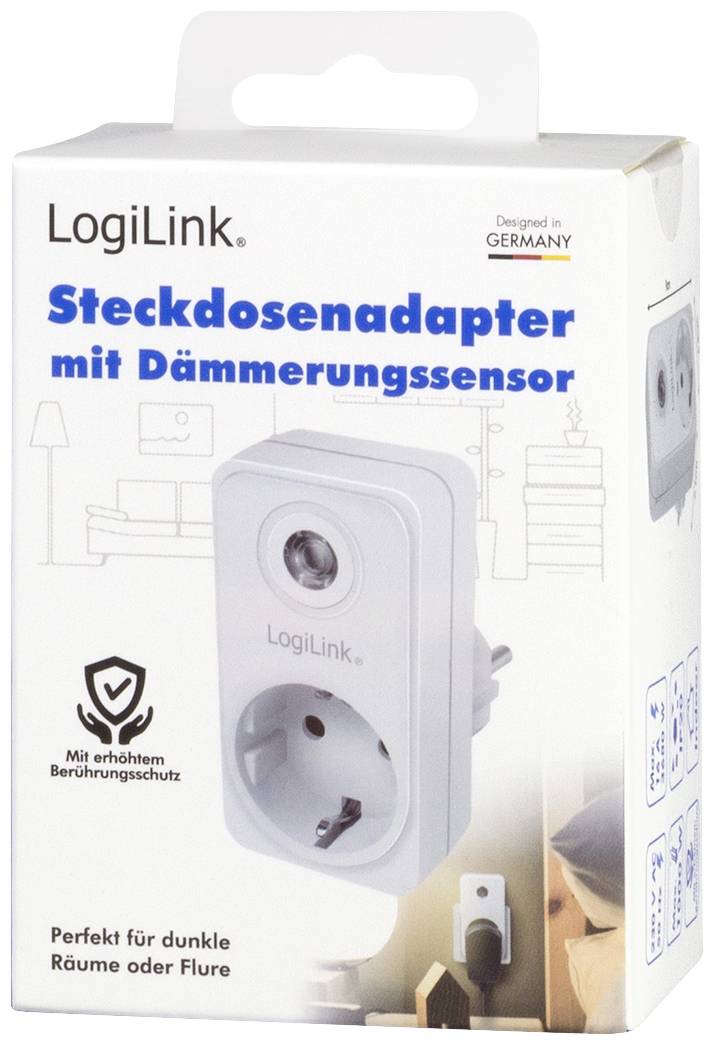 LogiLink PA0263 Dämmerungsschalter Weiß 230 V