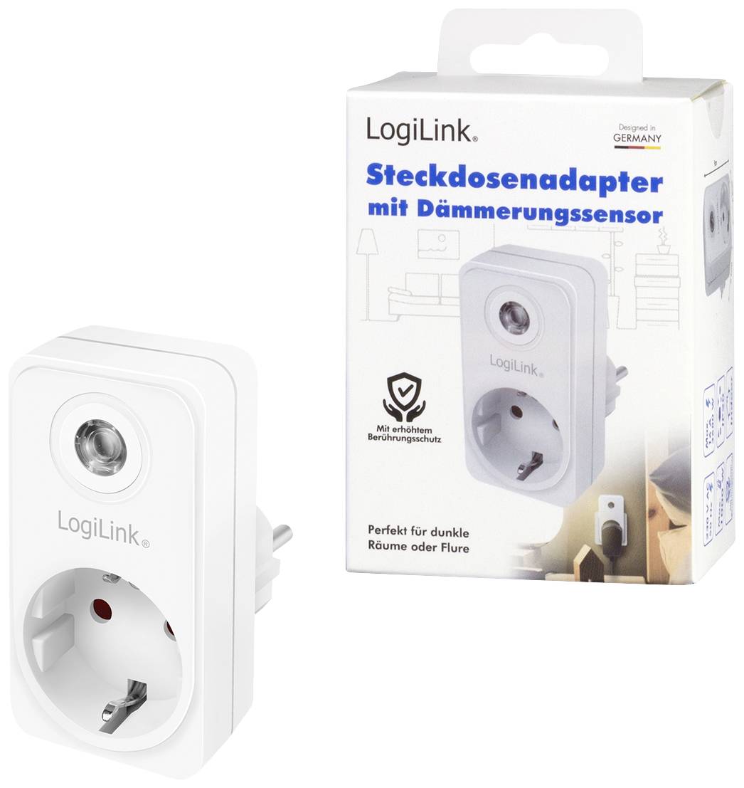 LogiLink PA0263 Dämmerungsschalter Weiß 230V