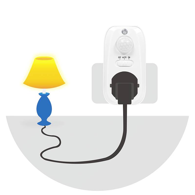 LogiLink PA0248 PIR-Bewegungsmelder 100° Weiß IP20