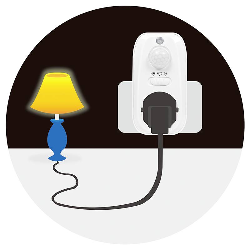 LogiLink PA0248 PIR-Bewegungsmelder 100° Weiß IP20