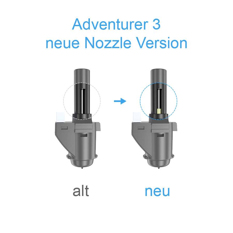 Flashforge Düse für Adventurer 3 u. 4 Nozzle Assembly 20.001387001