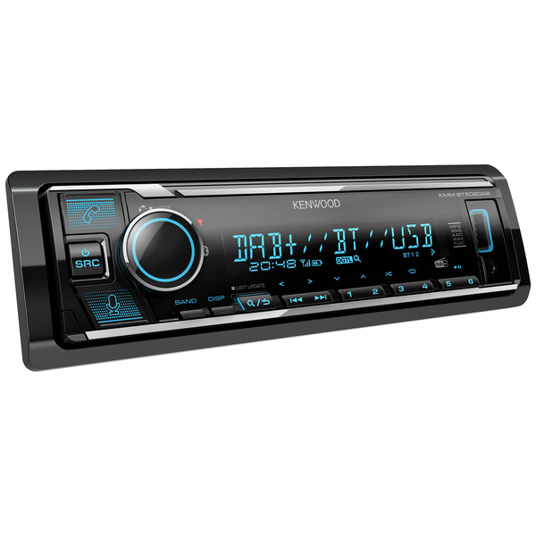 Kenwood KMMBT508DAB Autoradio DAB+ Tuner, Anschluss für Lenkradfernbedienung, Bluetooth®-Freisprech