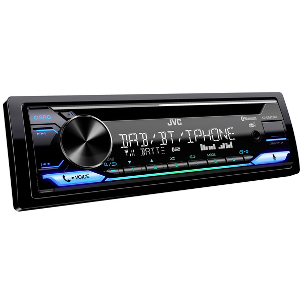 JVC KD-DB922BT Autoradio DAB+ Tuner, Anschluss für Lenkradfernbedienung, Bluetooth®-Freisprecheinri