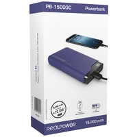 RealPower PB-15000C Powerbank 15000 mAh Li-Ion USB, USB-C® Navy-Blau RealPower PB-15000C Powerbank 15000 mAh Li-Ion USB, USB-C® Navy-Blau