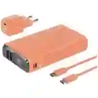 RealPower PB-20000 Power Pack Powerbank 20000 mAh Li-Ion USB, USB-C® Orange RealPower PB-20000 Power Pack Powerbank 20000 mAh Li-Ion USB, USB-C® Orange