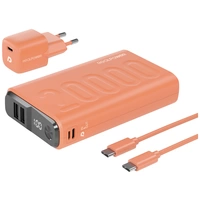 RealPower PB-20000 Power Pack Powerbank 20000 mAh Li-Ion USB, USB-C® Orange RealPower PB-20000 Power Pack Powerbank 20000 mAh Li-Ion USB, USB-C® Orange