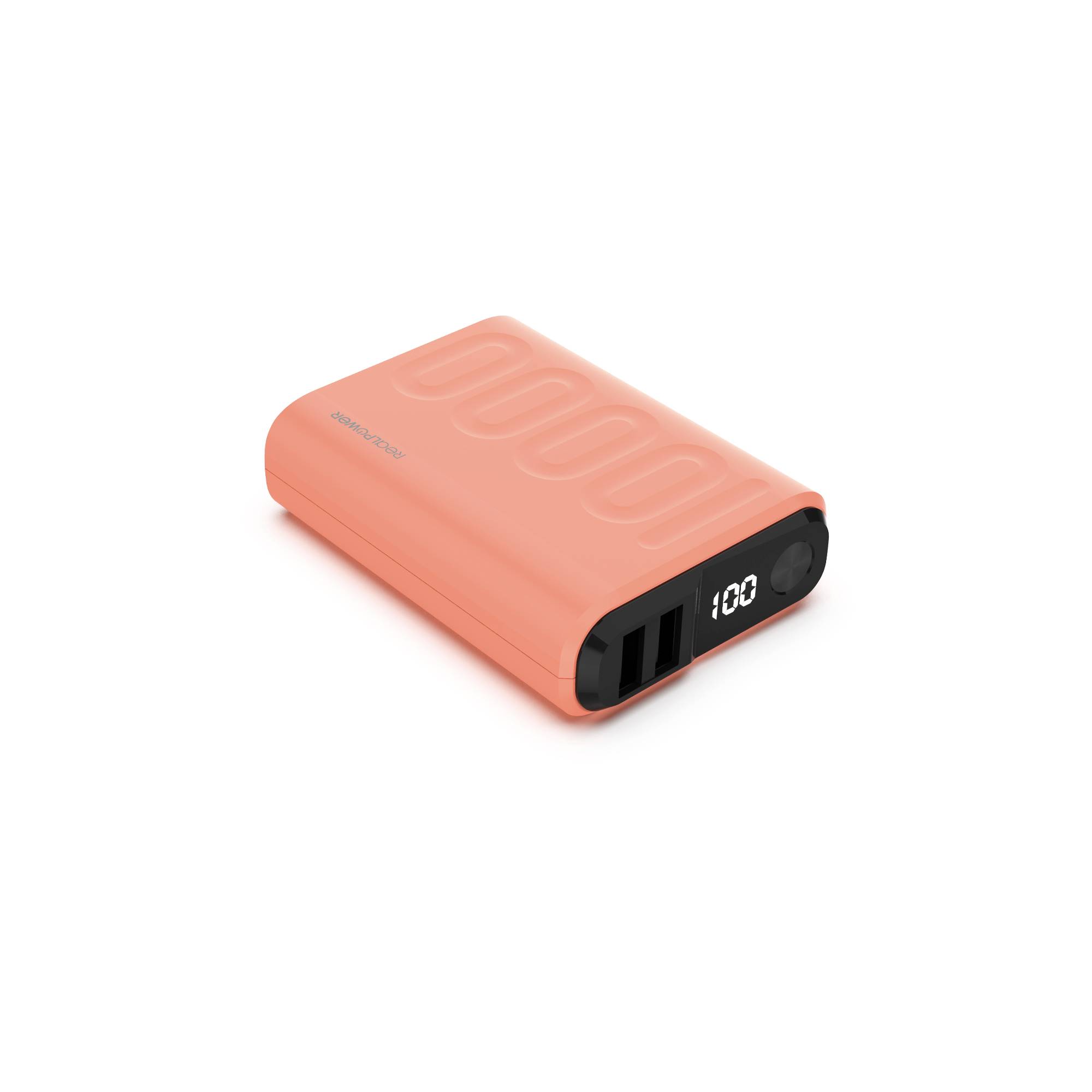 RealPower PB-10000 Power Pack Powerbank 10000 mAh Li-Ion USB, USB-C® Orange