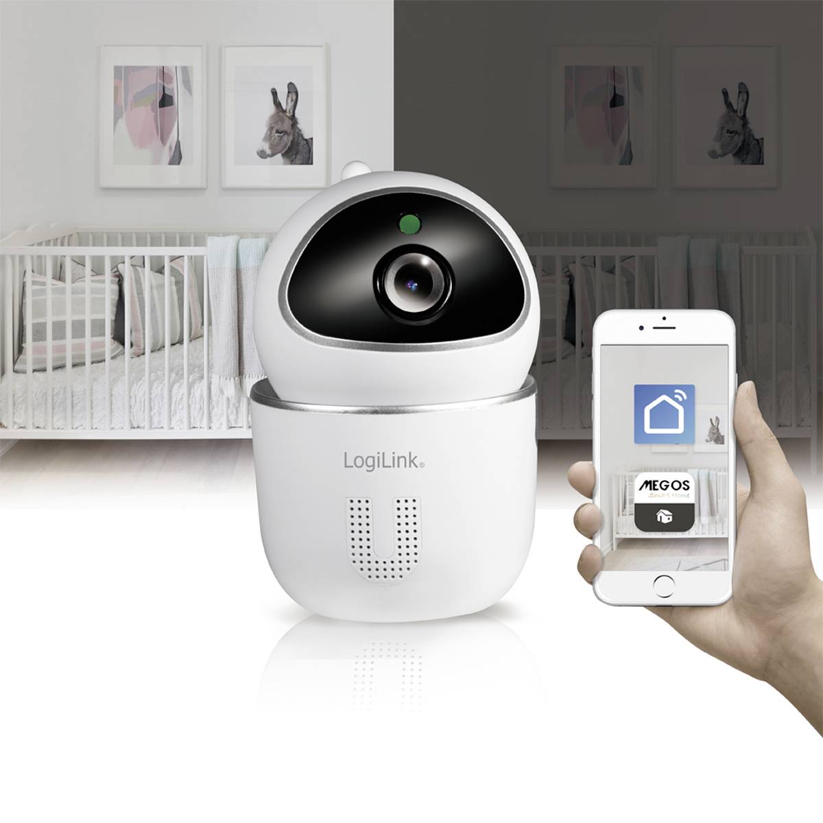 LogiLink SH0117 SH0117 WLAN IP Überwachungskamera 1920 x 1080 Pixel
