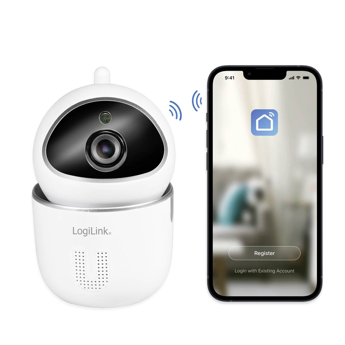 LogiLink SH0117 SH0117 WLAN IP Überwachungskamera 1920 x 1080 Pixel