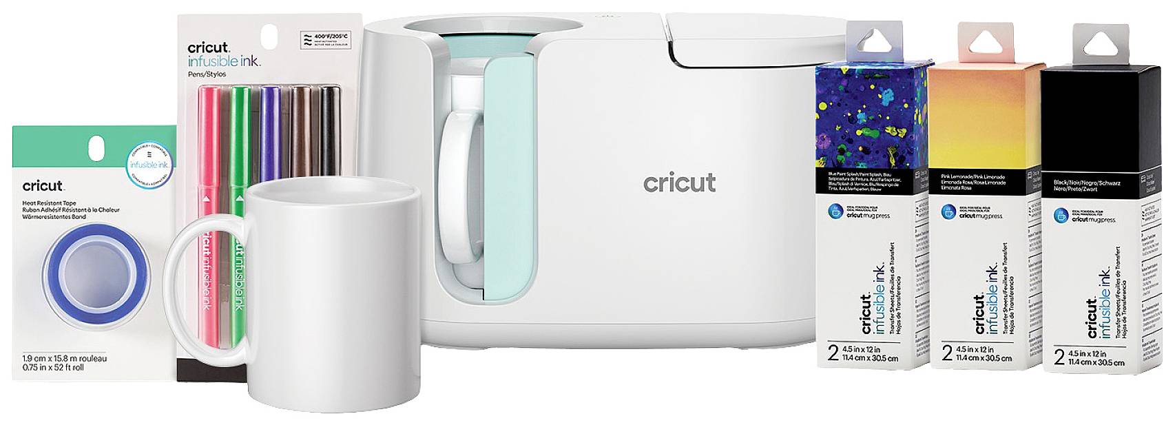 Cricut MugPress Starter Bundle Gestaltungsset