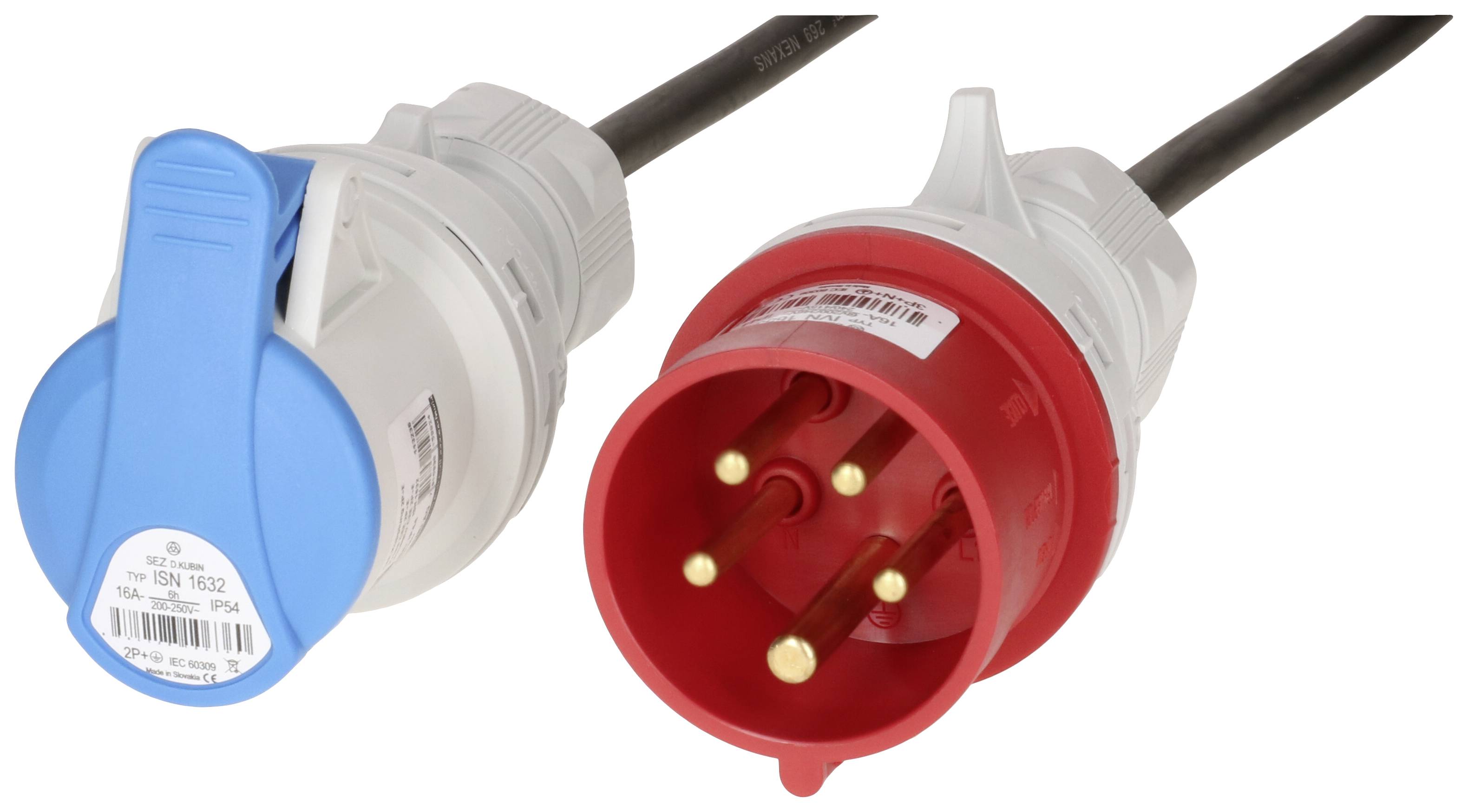 Max Hauri 168950 CEE Adapterkabel 230 V, 400 V 1 St.