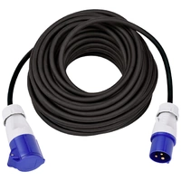 Max Hauri 165376 Strom Verlängerungskabel 16A Blau, Schwarz 25m H07RN-F 3G 1,5mm² UV-Beständig, Ölbeständig, Flexibe Max Hauri 165376 Strom Verlängerungskabel 16A Blau, Schwarz 25m H07RN-F 3G 1,5mm² UV-Beständig, Ölbeständig, Flexibe