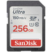 SanDisk SDXC Ultra 256GB (Class 10/UHS-I/150MB/s) Carte SDXC 256 GB UHS-Class 1 étanche, résistance aux chocs