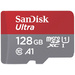 SanDisk microSDXC Ultra 128GB (A1/UHS-I/Cl.10/140MB/s) + Adapter "Mobile" microSDXC-Karte 128 GB A1