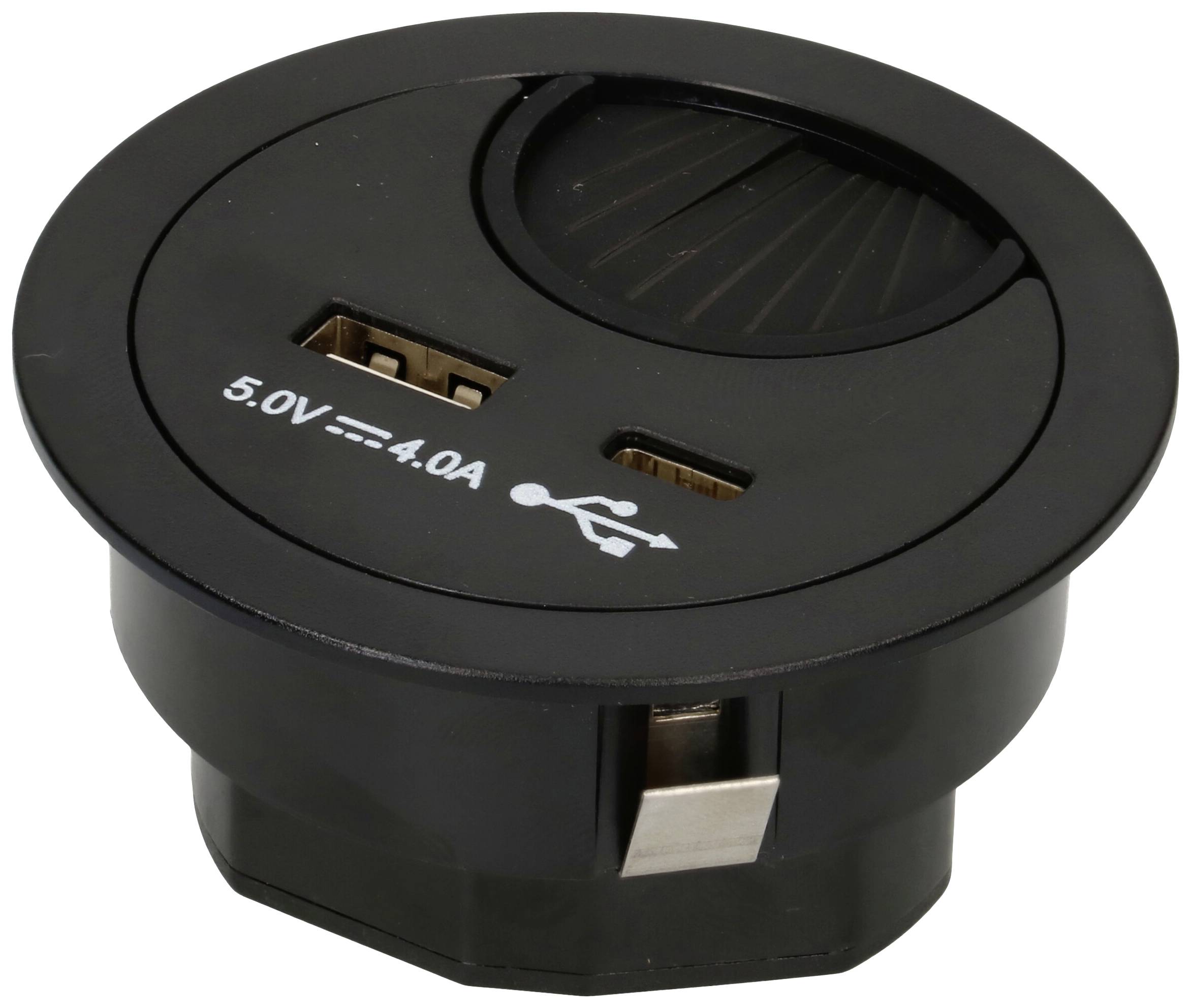 MH Office Line 166892 Tischanschlussfeld Schwarz