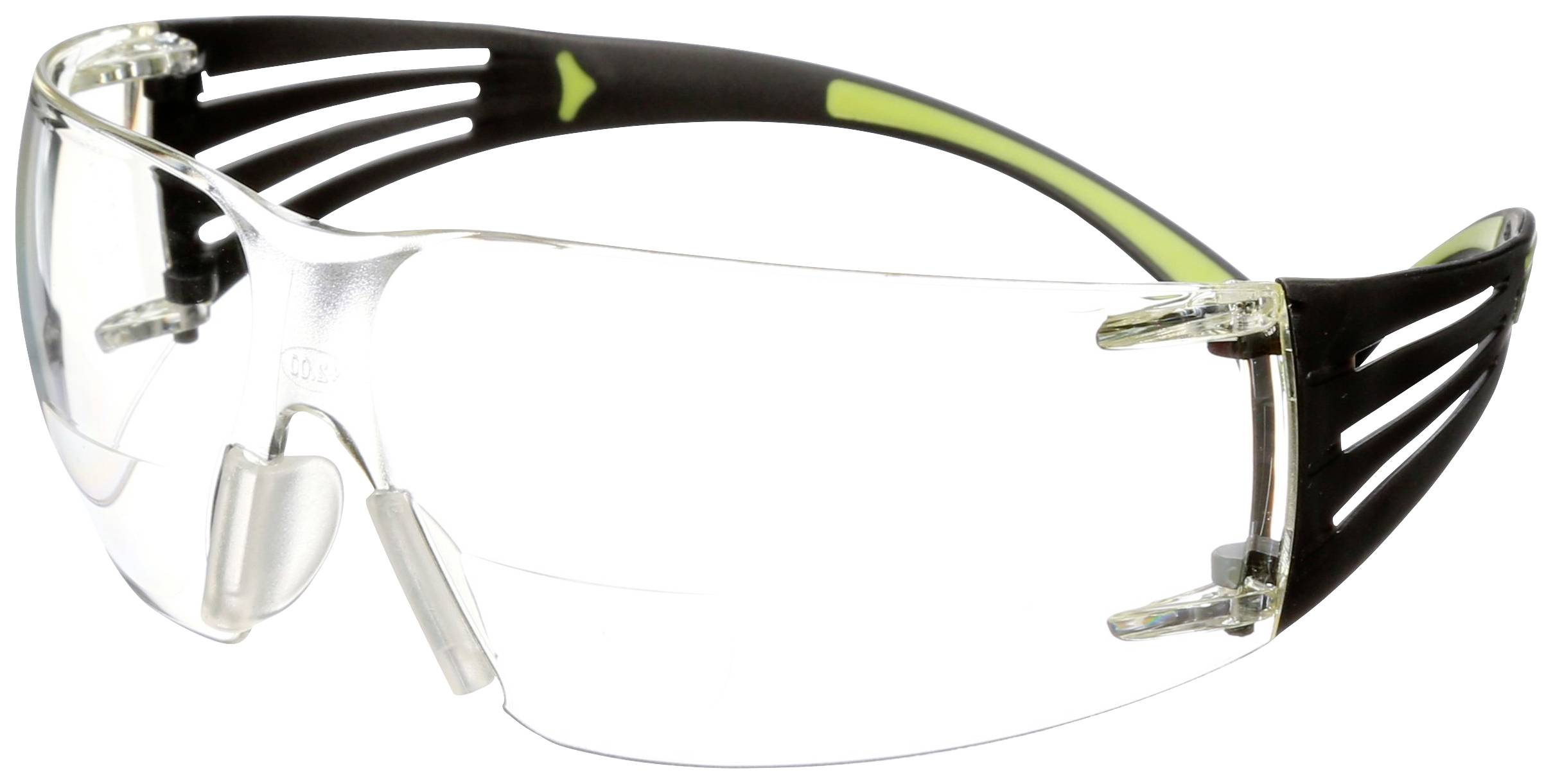 3M SecureFit SF420AF Schutzbrille mit Antibeschlag-Schutz, mit Antikratz-Schutz Grün, Schwarz EN 166 DIN 166