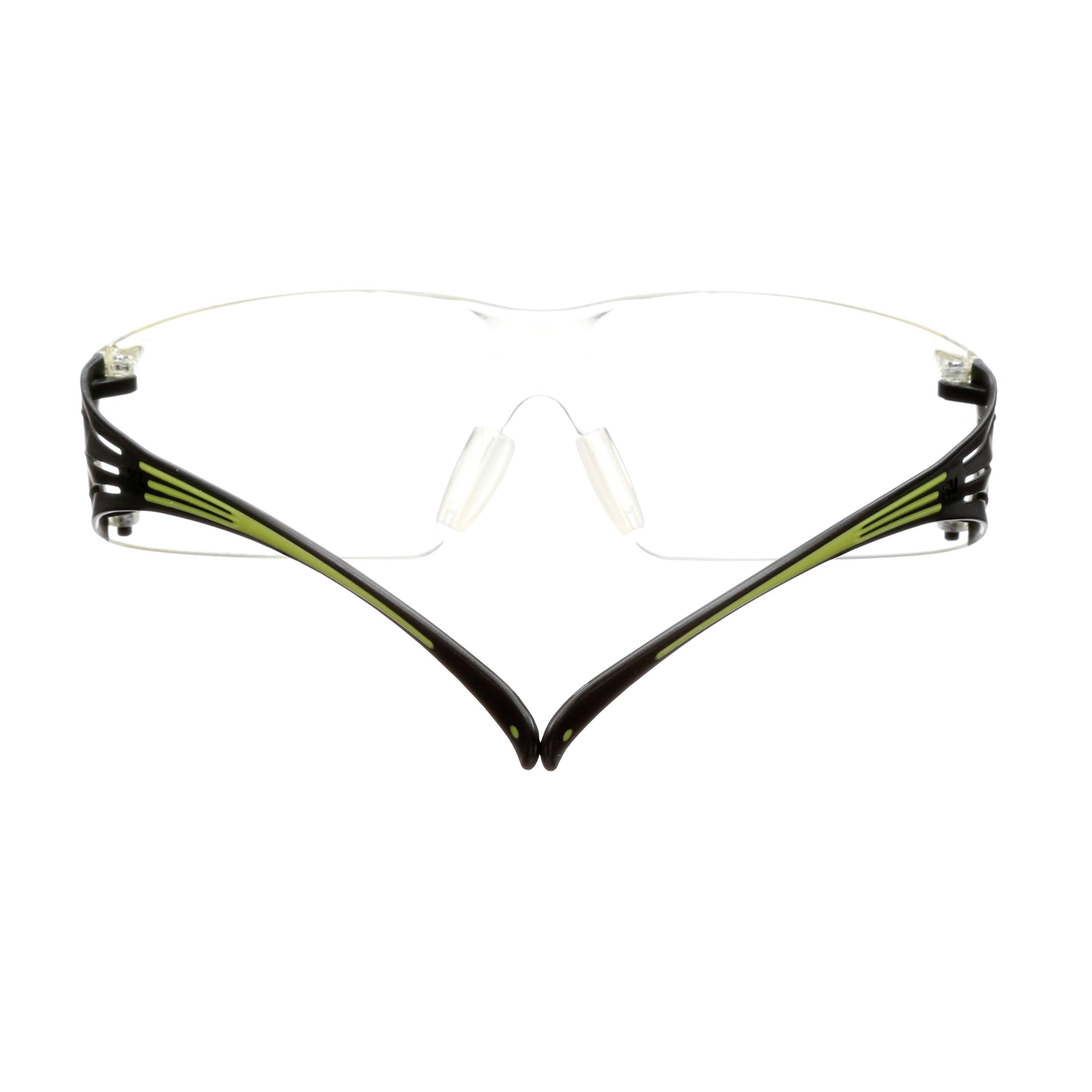 3M SecureFit SF420AF Schutzbrille mit Antibeschlag-Schutz, mit Antikratz-Schutz Grün, Schwarz EN 166 DIN 166