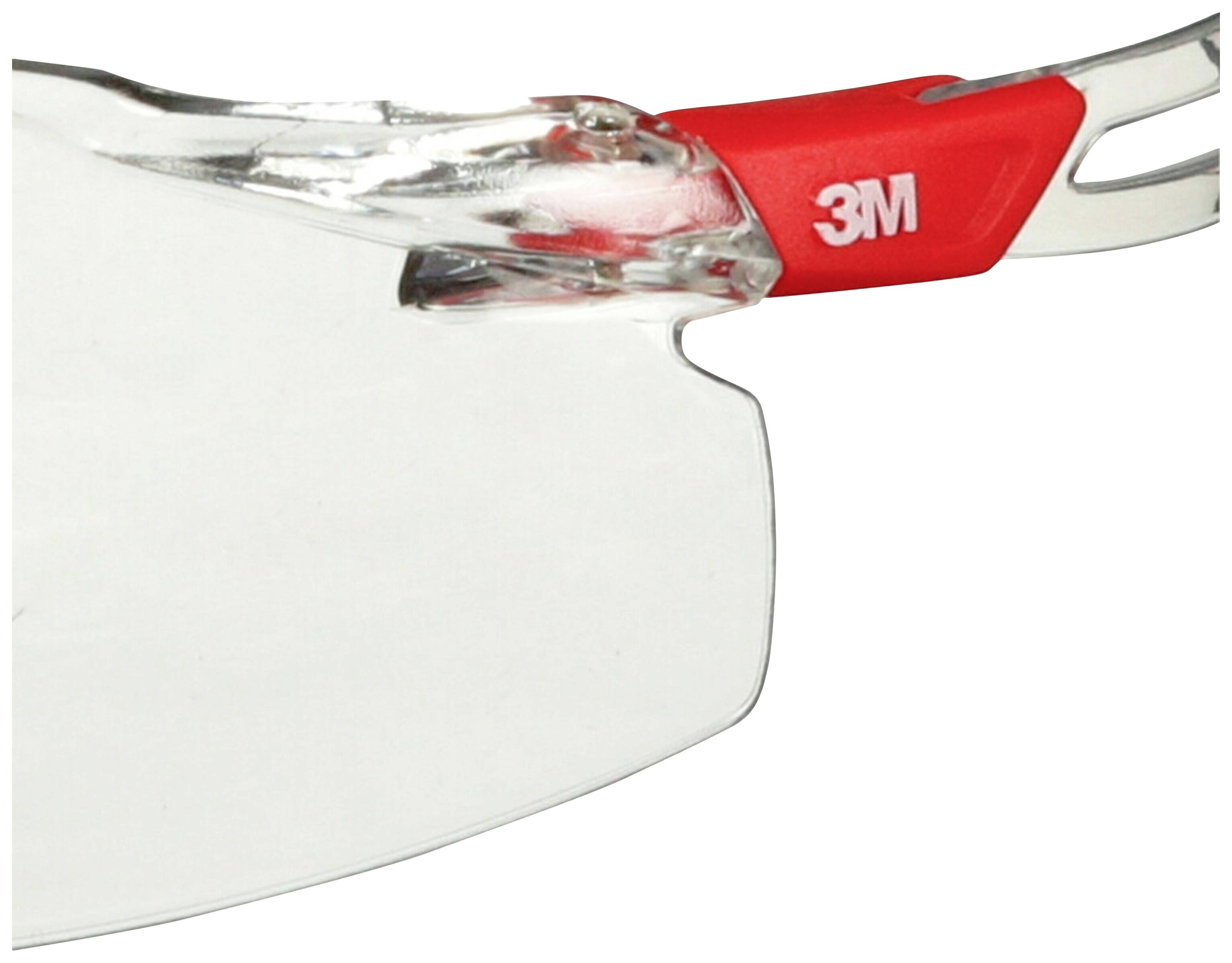 3M SecureFit SF501SGAF-RED Schutzbrille mit Antibeschlag-Schutz Transparent, Orange