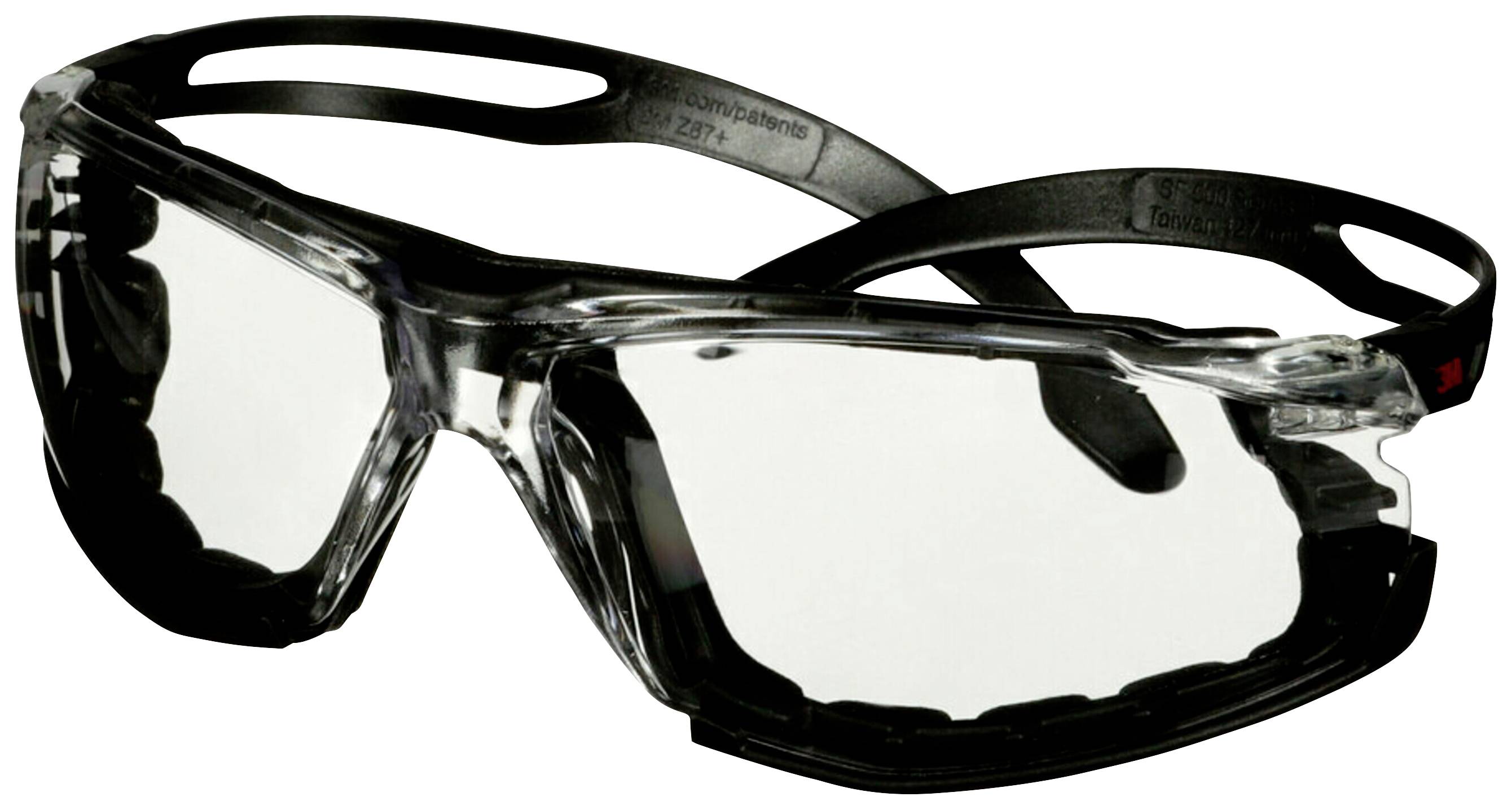 3M SecureFit SF501SGAF-BLK-FM Schutzbrille mit Antibeschlag-Schutz Schwarz