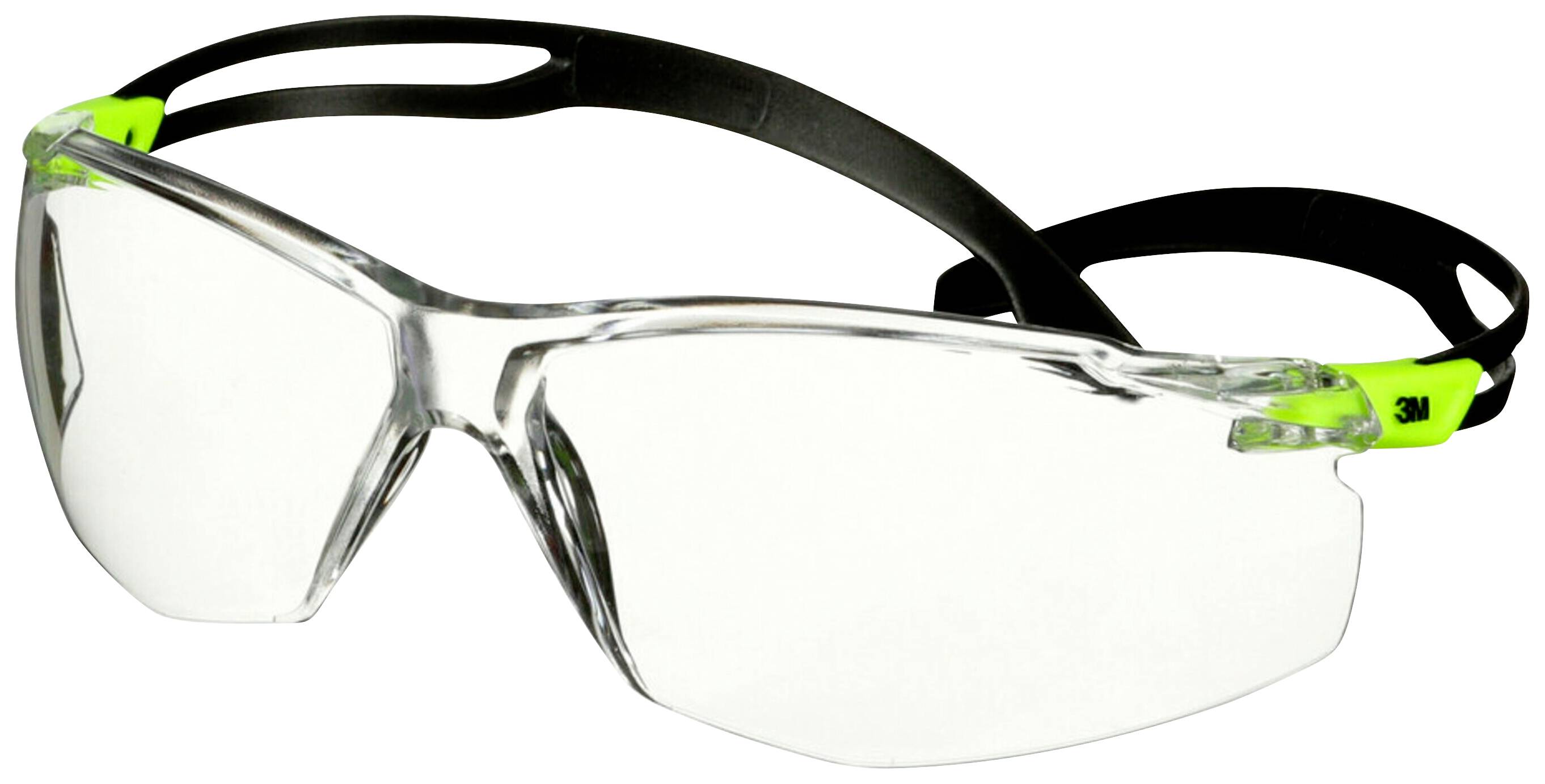 3M SecureFit SF501SGAF-GRN Schutzbrille mit Antibeschlag-Schutz Grün