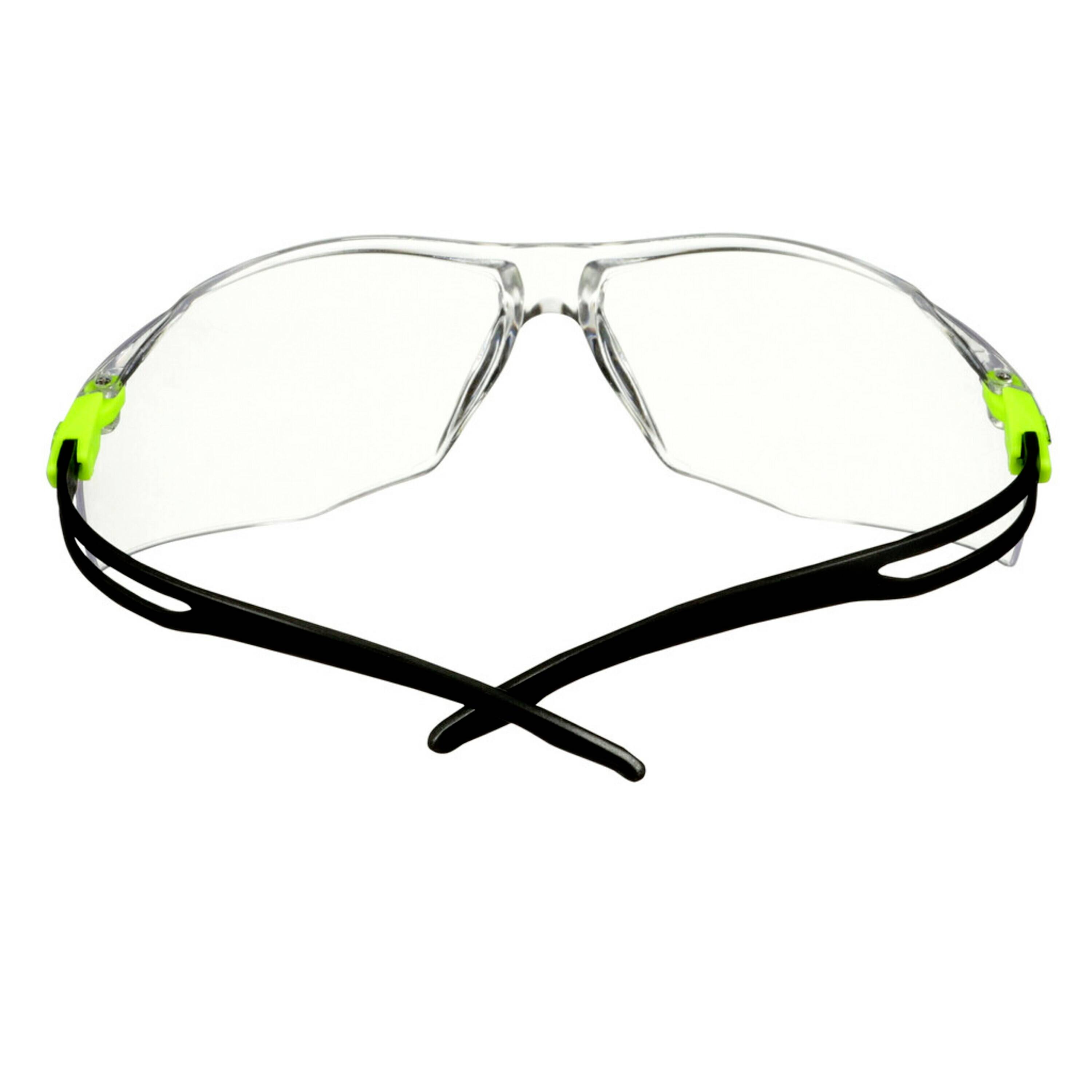 3M SecureFit SF501SGAF-GRN Schutzbrille mit Antibeschlag-Schutz Grün