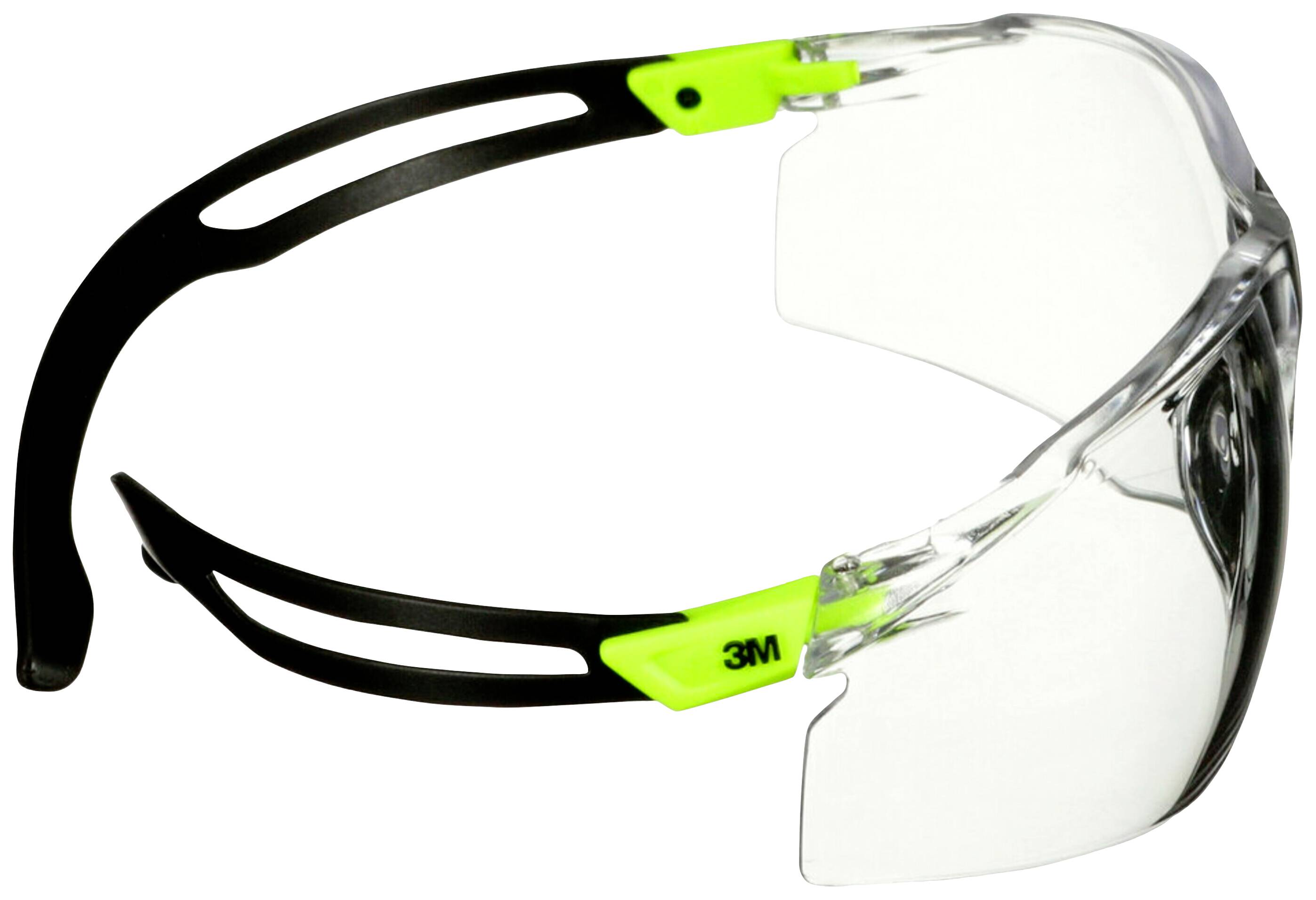 3M SecureFit SF501SGAF-GRN Schutzbrille mit Antibeschlag-Schutz Grün