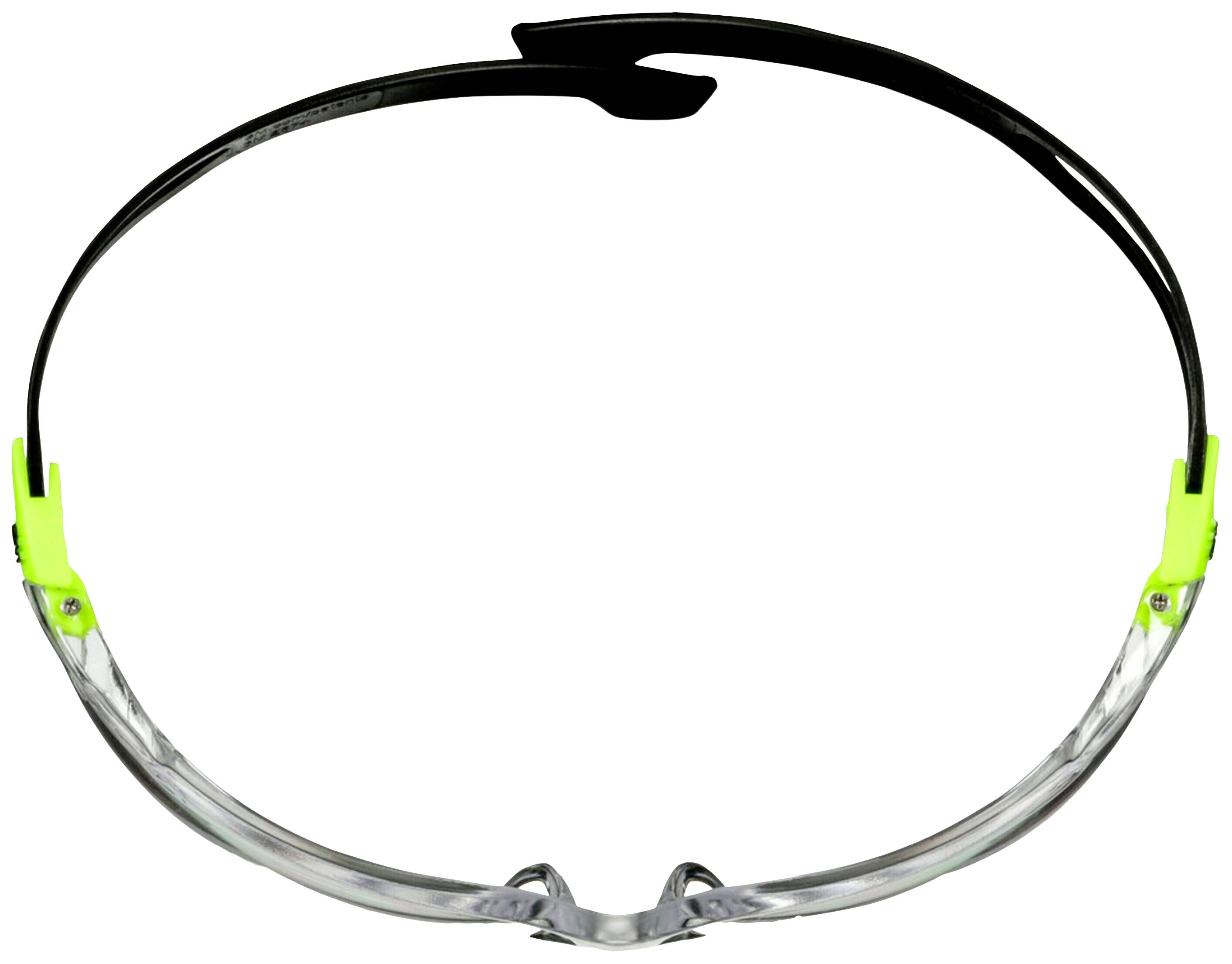 3M SecureFit SF501SGAF-GRN Schutzbrille mit Antibeschlag-Schutz Grün