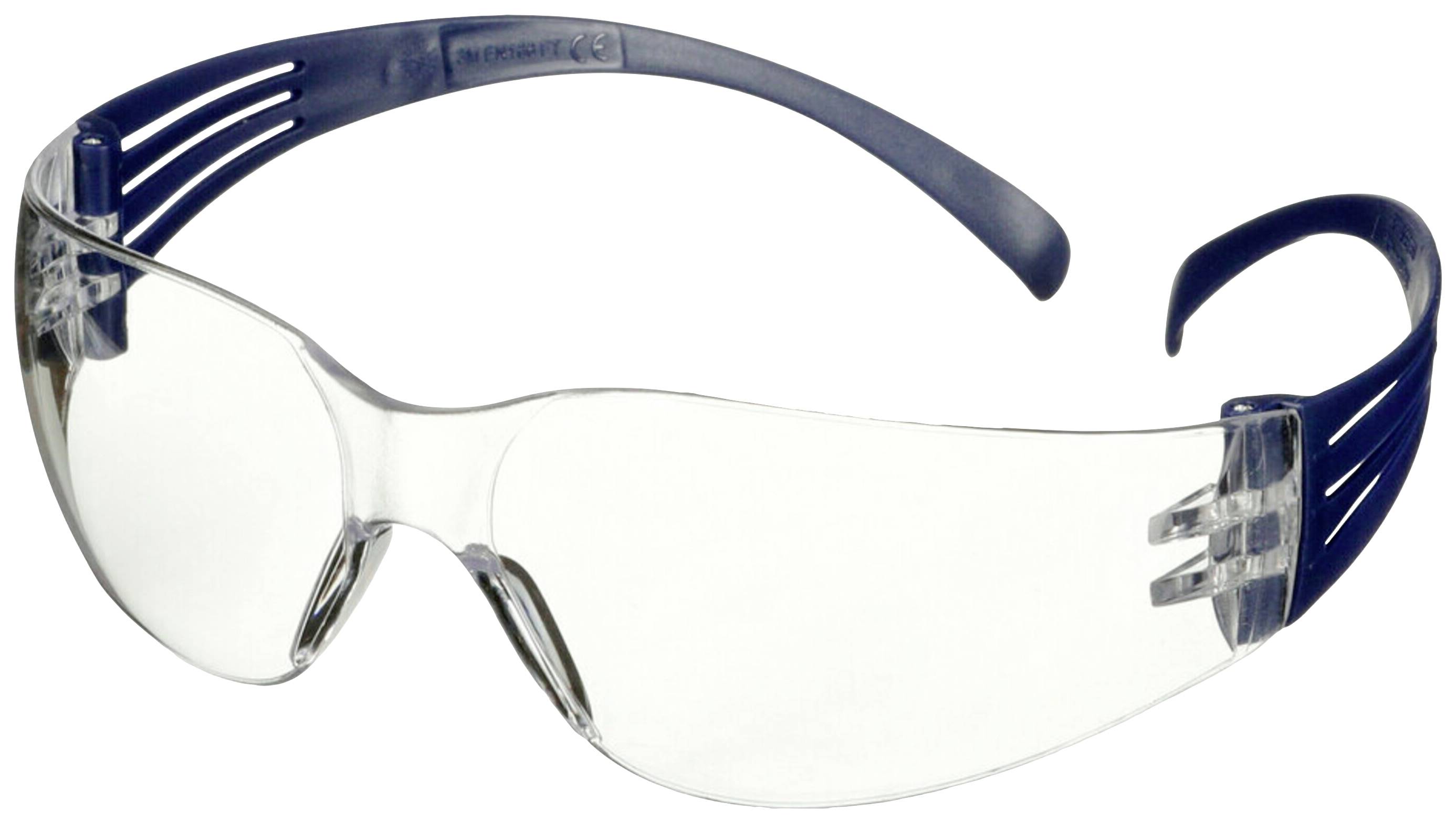 3M SecureFit SF101AF-BLU Schutzbrille mit Antibeschlag-Schutz, mit Antikratz-Schutz Blau