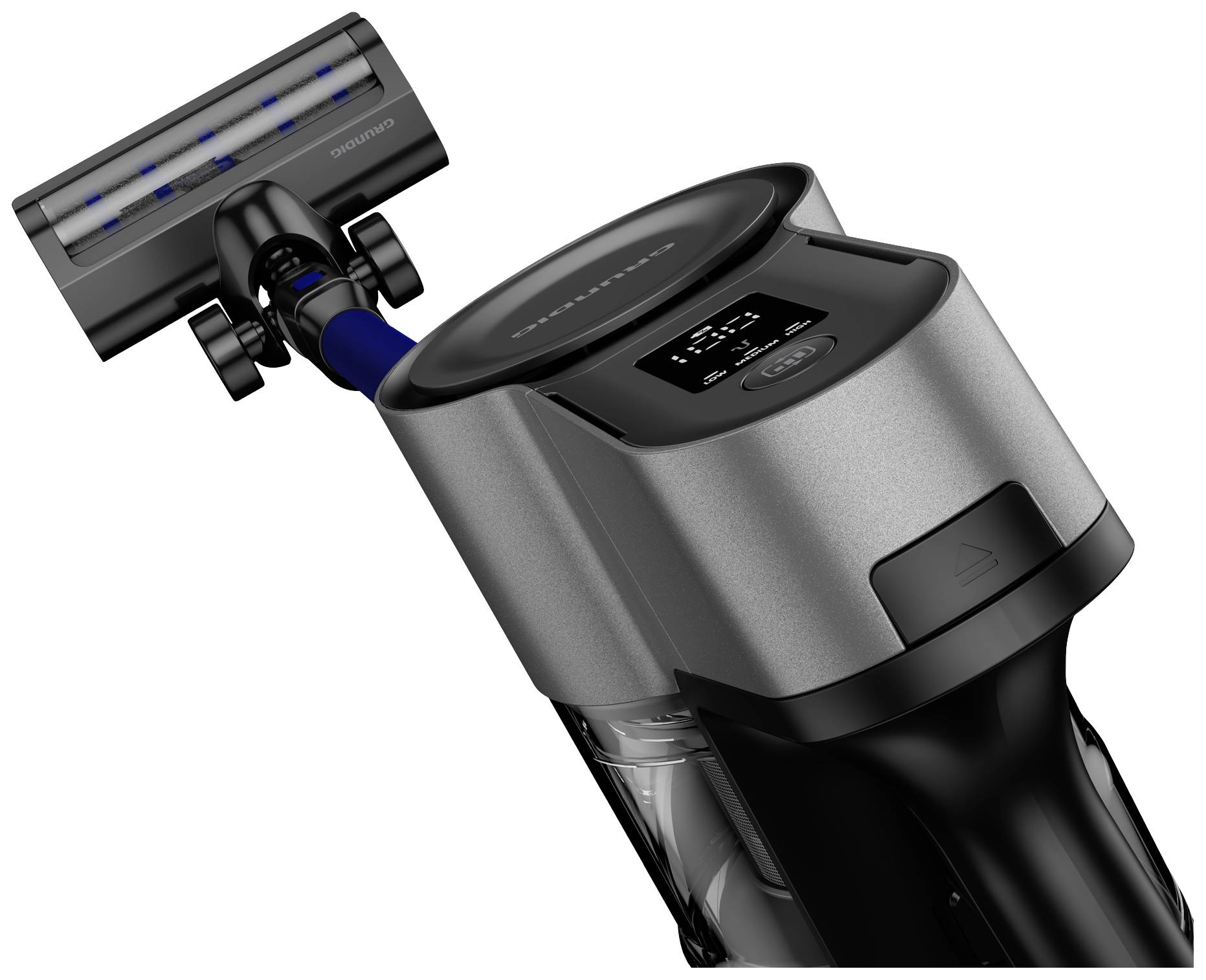 Grundig VCP 7230 WET VCP 7230 WET Akku-Handstaubsauger 25.2V inkl. Akku, Zyklon-Technik, mit Wischfunktion, mit Display