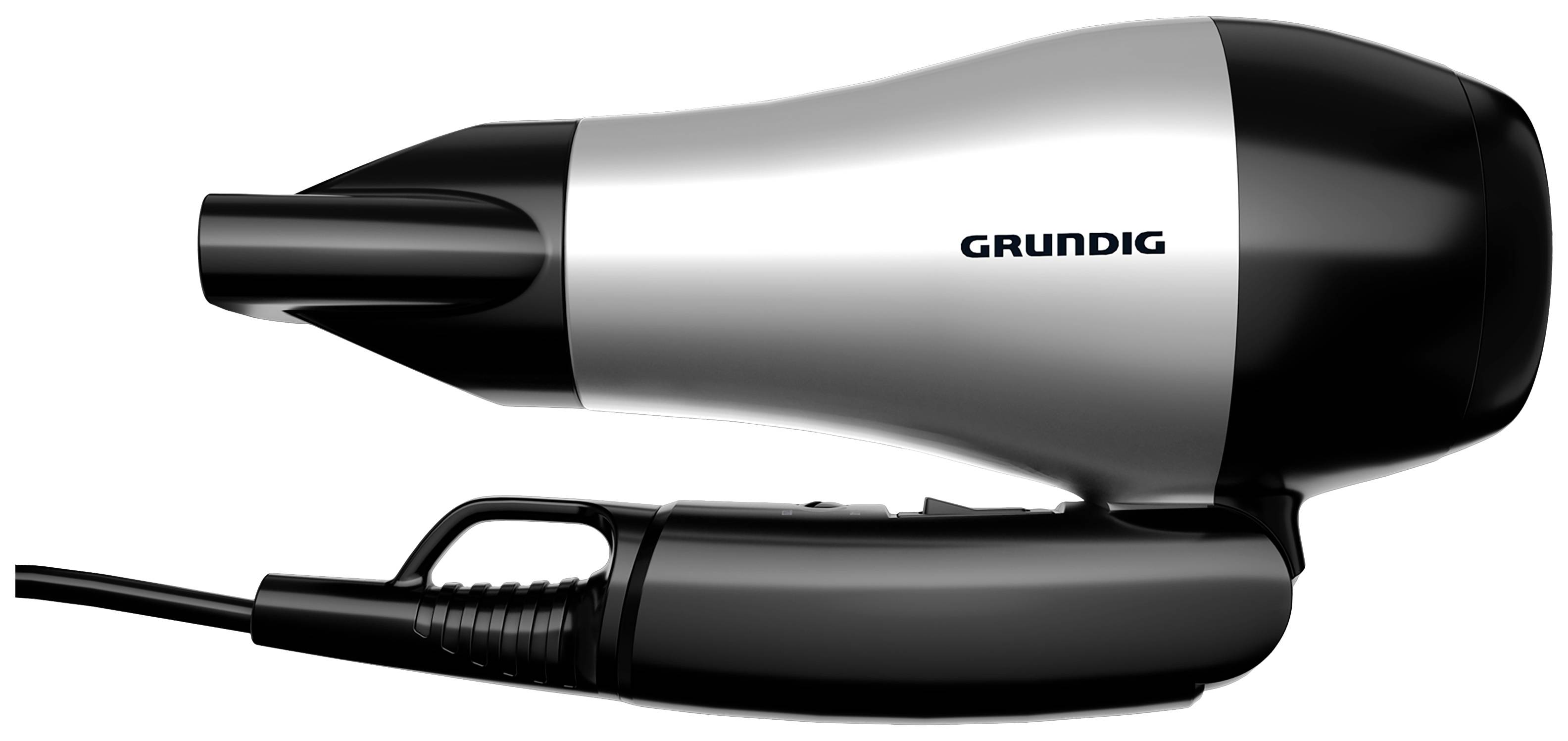 Grundig HD 2200 Reisehaartrockner Silber-Schwarz