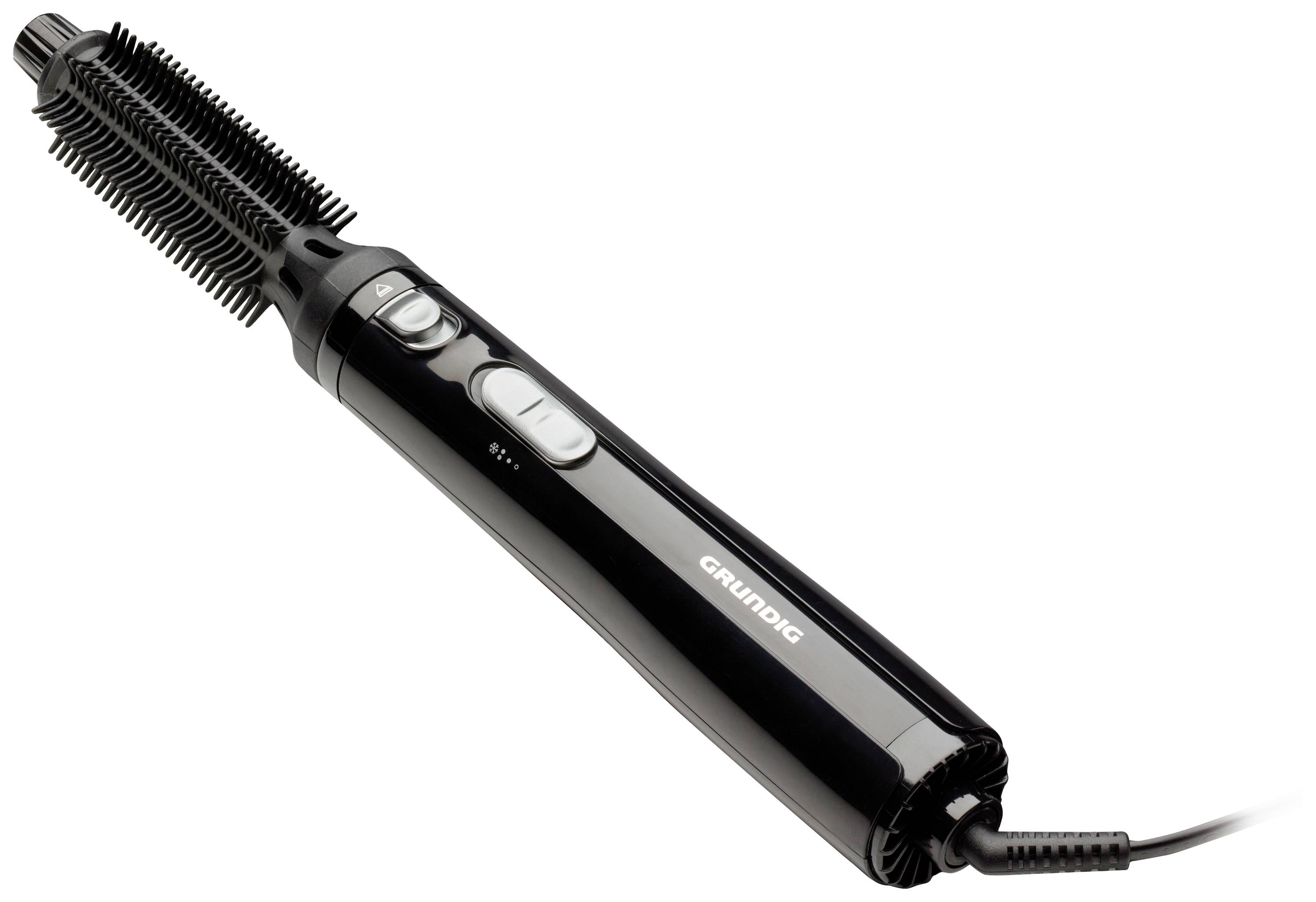 Grundig HS 3020 Warmluftbürste Schwarz/Silber mit Lockenfunktion
