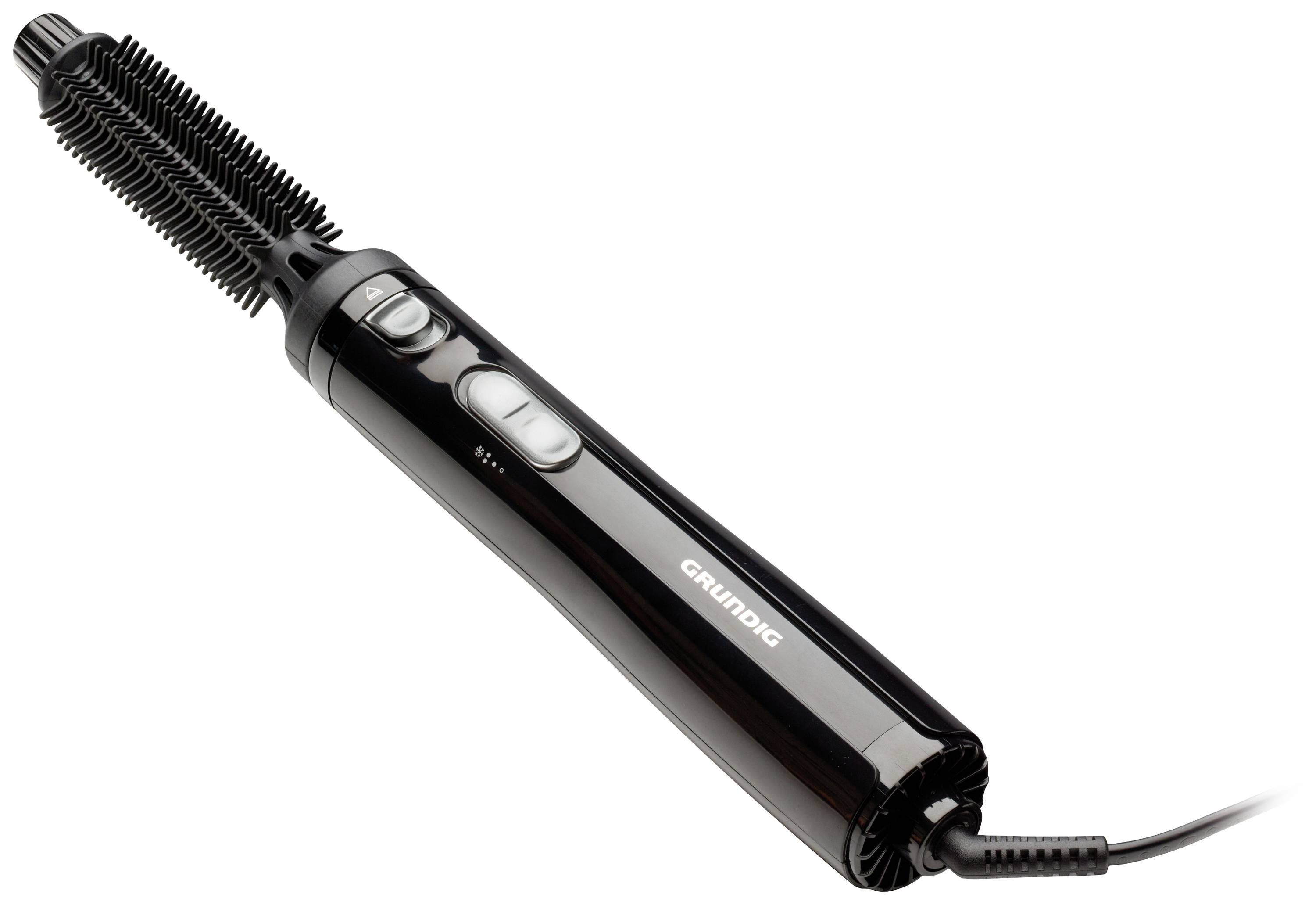 Grundig HS 3020 Warmluftbürste Schwarz/Silber mit Lockenfunktion