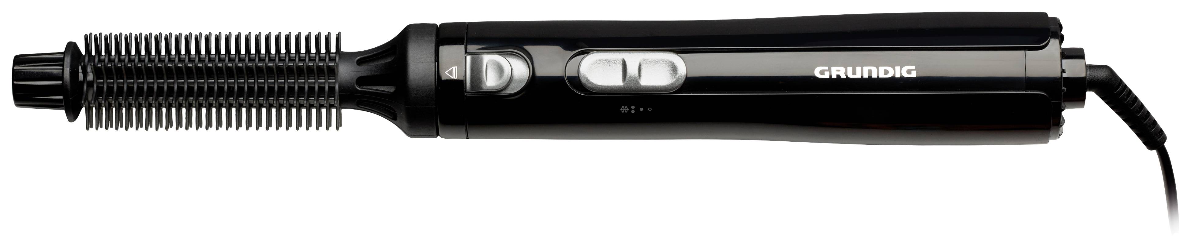 Grundig HS 3020 Warmluftbürste Schwarz/Silber mit Lockenfunktion