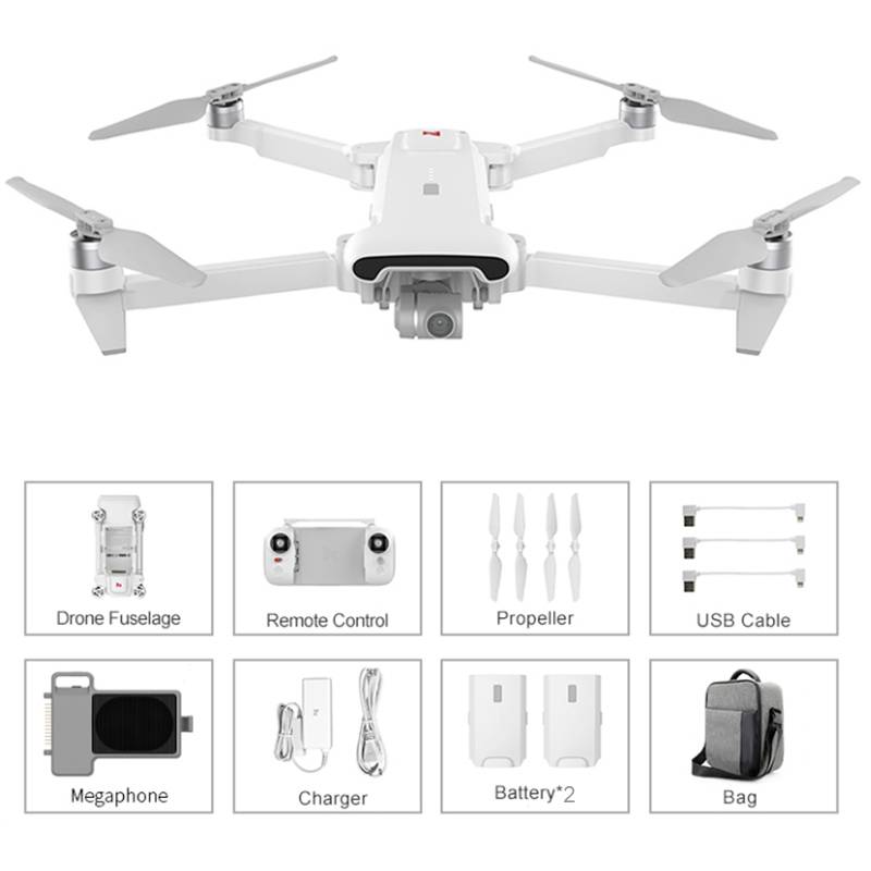 Xiaomi FIMI X8SE 2022 V2 Combo with Megaphone Quadrocopter RtF Kameraflug Weiß