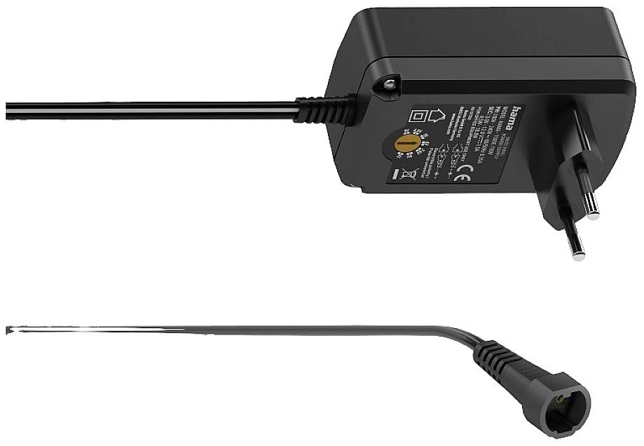 Hama 00223617 Steckernetzteil, einstellbar 3 V, 4.5 V, 5 V, 7.5 V, 9 V, 12V 2.25A 27W