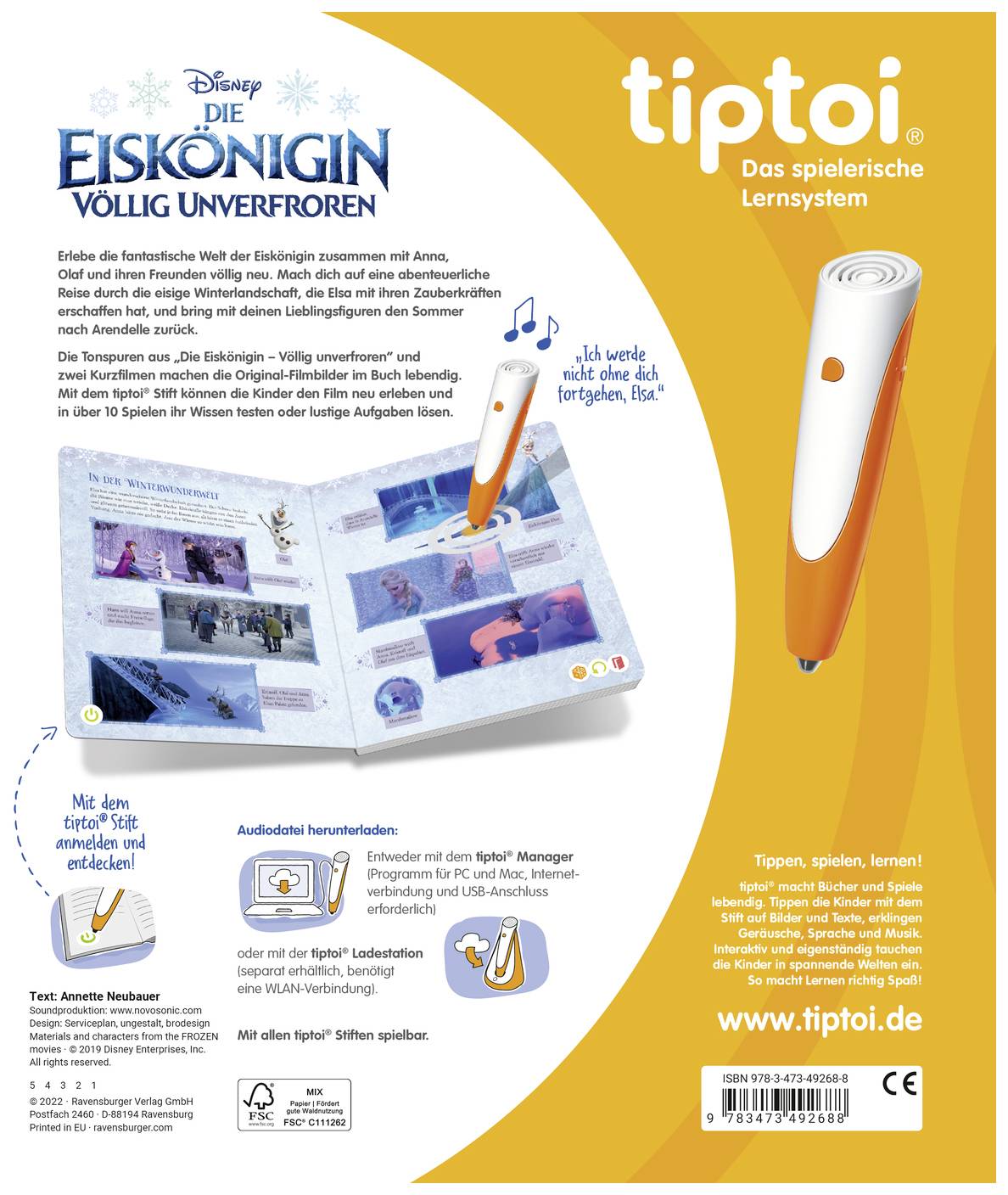 Ravensburger RAV tiptoi Die Eiskönigin - Völlig unver 49268