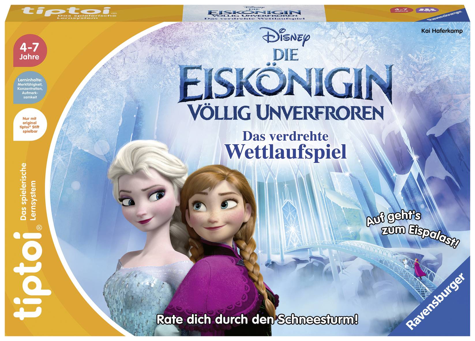 Ravensburger tiptoi Eiskönigin D.v.Wettlaufspiel (ohne Stift), 00116