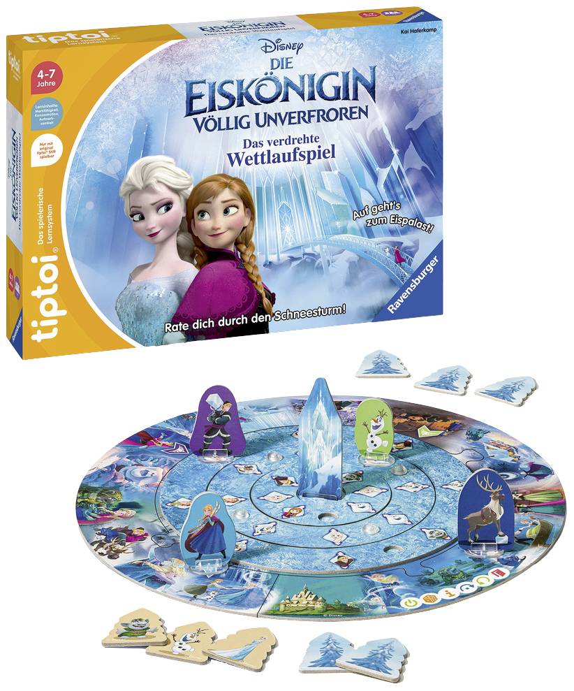 Ravensburger tiptoi Eiskönigin D.v.Wettlaufspiel (ohne Stift), 00116