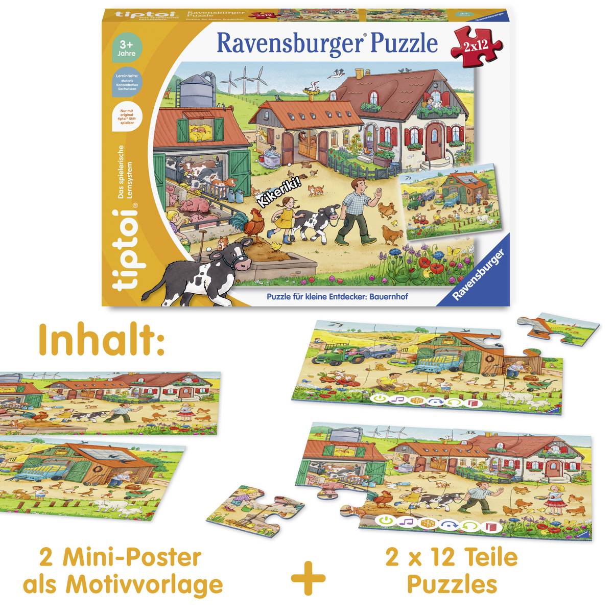 tiptoi® Puzzle für kleine Entdecker: Bauernhof 00136 1 St.