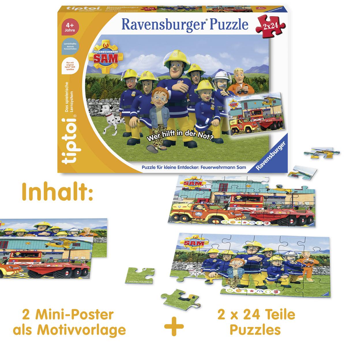 tiptoi® Puzzle für kleine Entdecker: Feuerwehrmann Sam 00139 1 St.