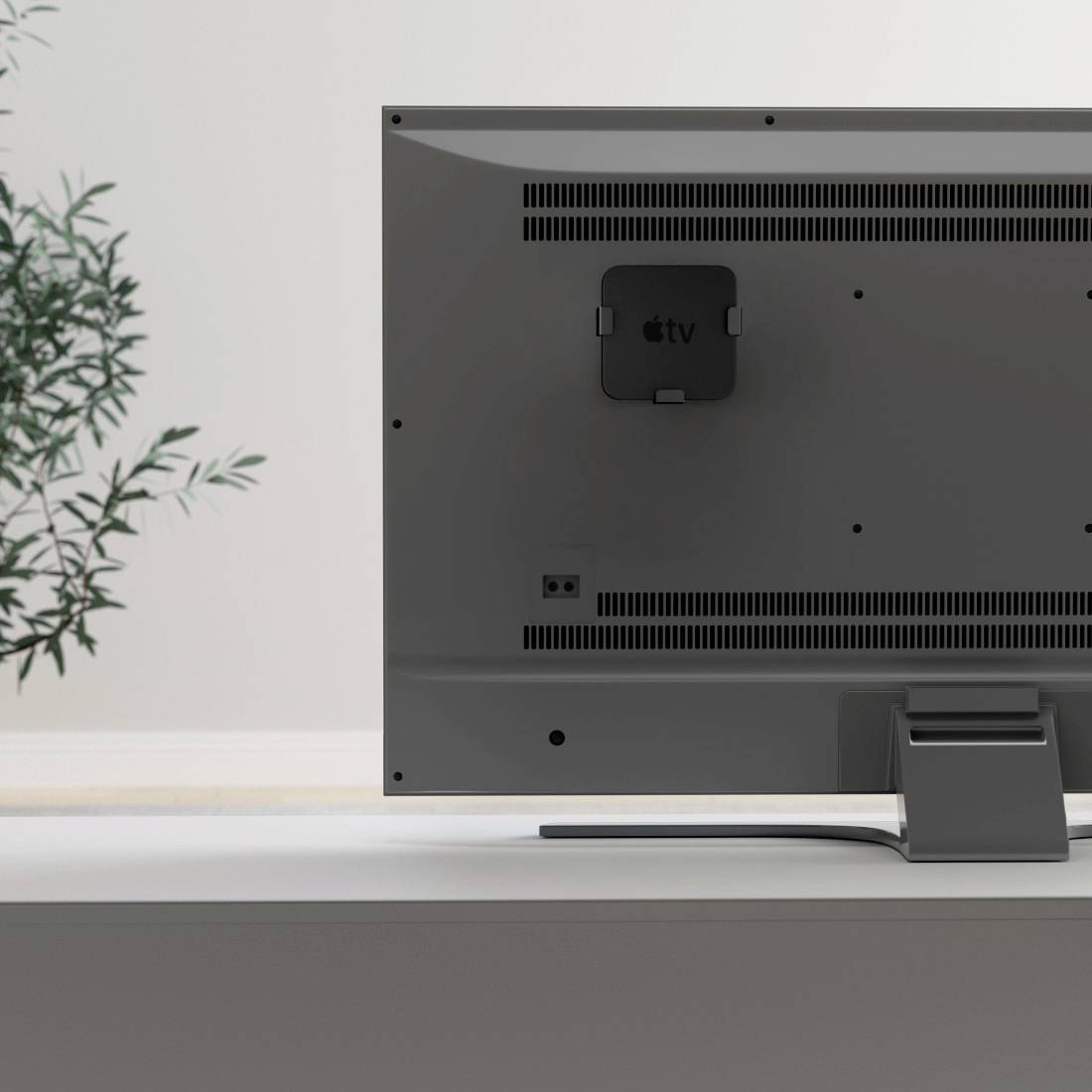 Hama Magnetische Halterung für Apple TV HD (4. Gen.)/Apple TV 4K (1./2. Gen.) Montagezubehör