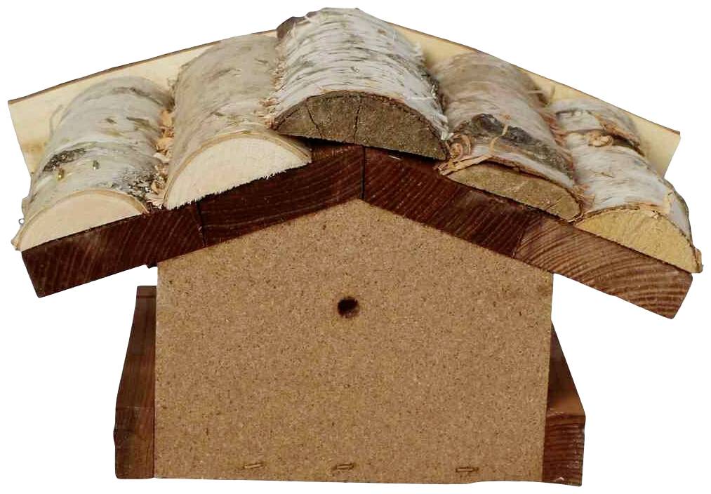 Siena Garden 024 Vogelhaus Almhütte; Maße: 40x20x18 cm, Buche FSC 100%, Dach Birke FSC 100% 1 St.