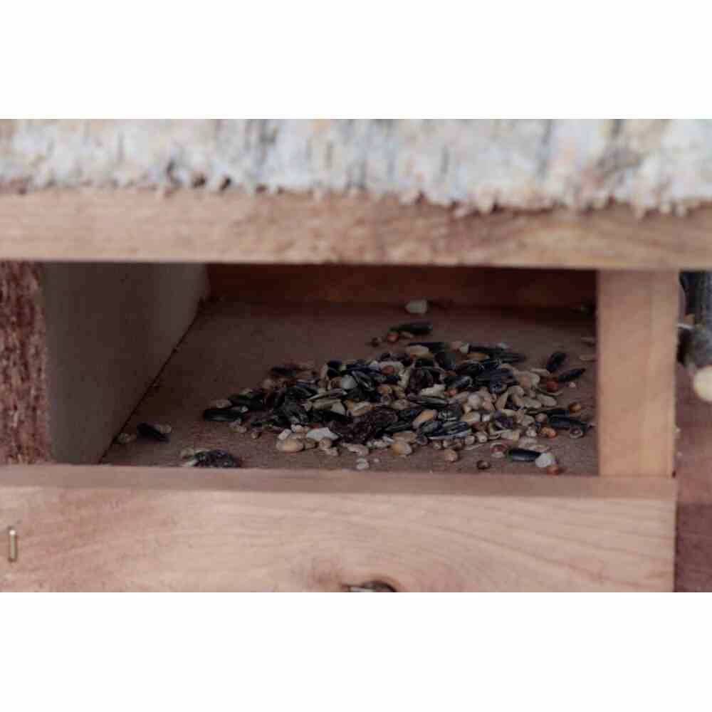 Siena Garden 024 Vogelhaus Almhütte; Maße: 40x20x18 cm, Buche FSC 100%, Dach Birke FSC 100% 1 St.