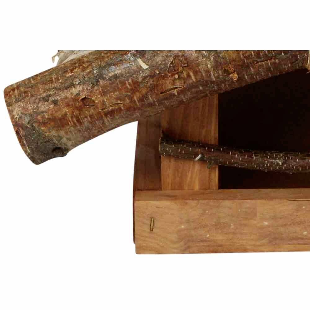 Siena Garden 025 Vogelhaus Almhütte klein; Maße: 30x18x15 cm, Buche FSC 100%, Dach Birke FSC 100% 1 St.