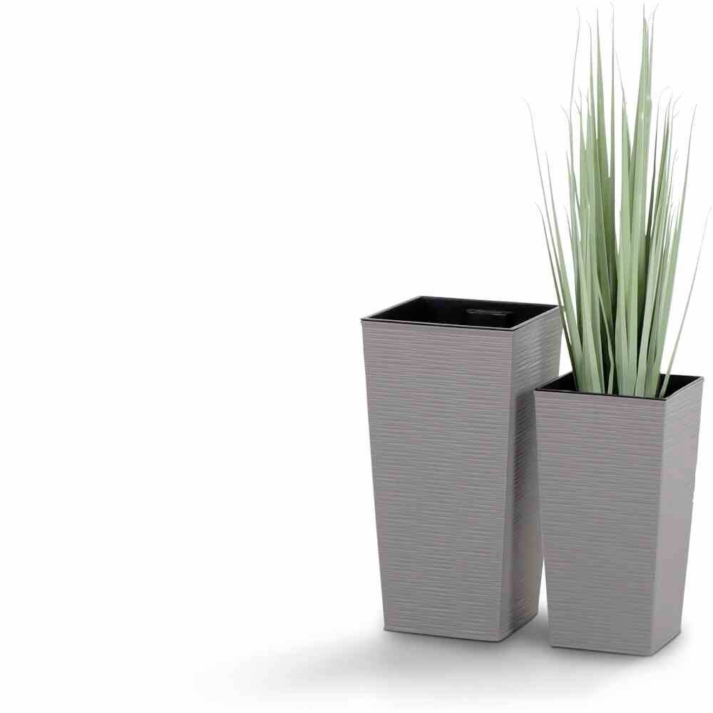 Siena Garden 832_27 83227Pflanzgefäß Kunststoff Grau