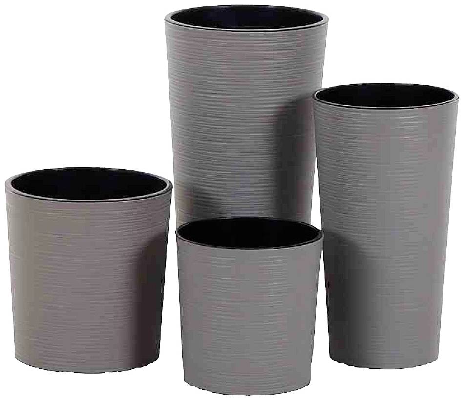 Siena Garden 840_27 84027Pflanzgefäß Kunststoff Grau