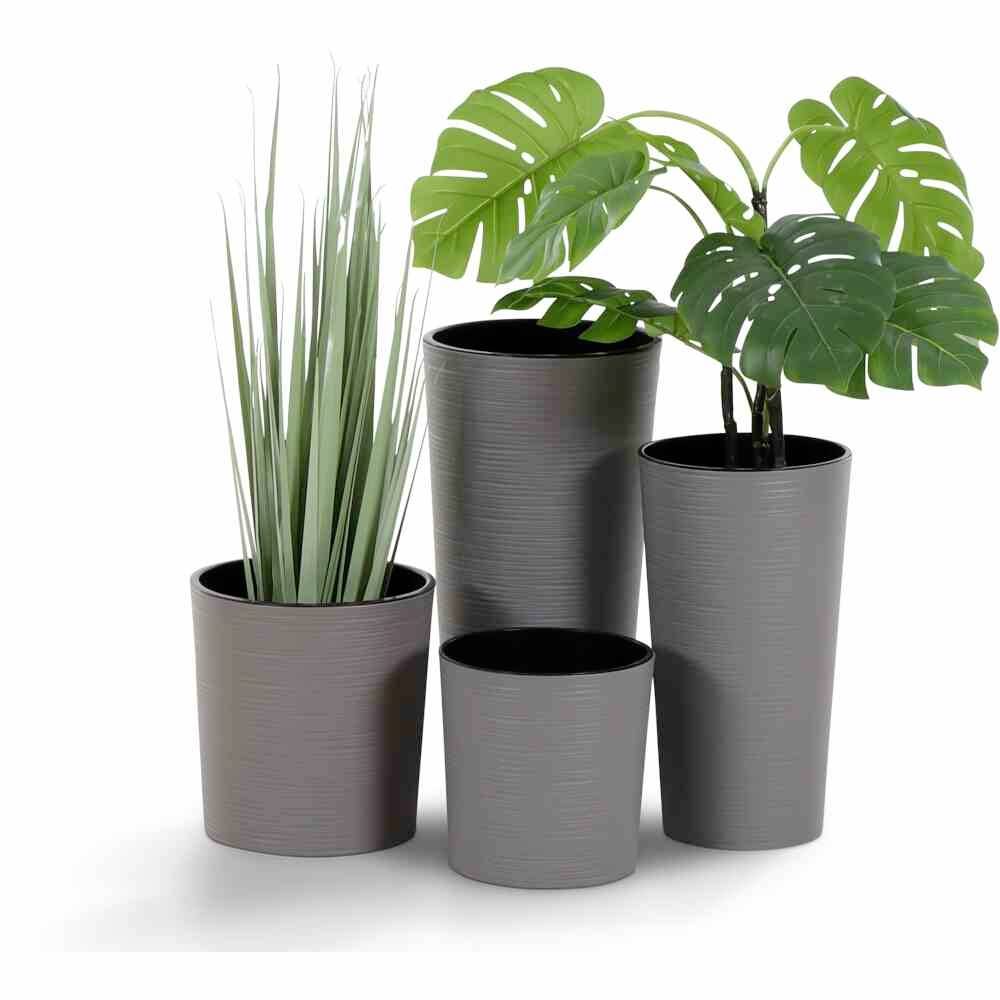 Siena Garden 840_27 84027Pflanzgefäß Kunststoff Grau