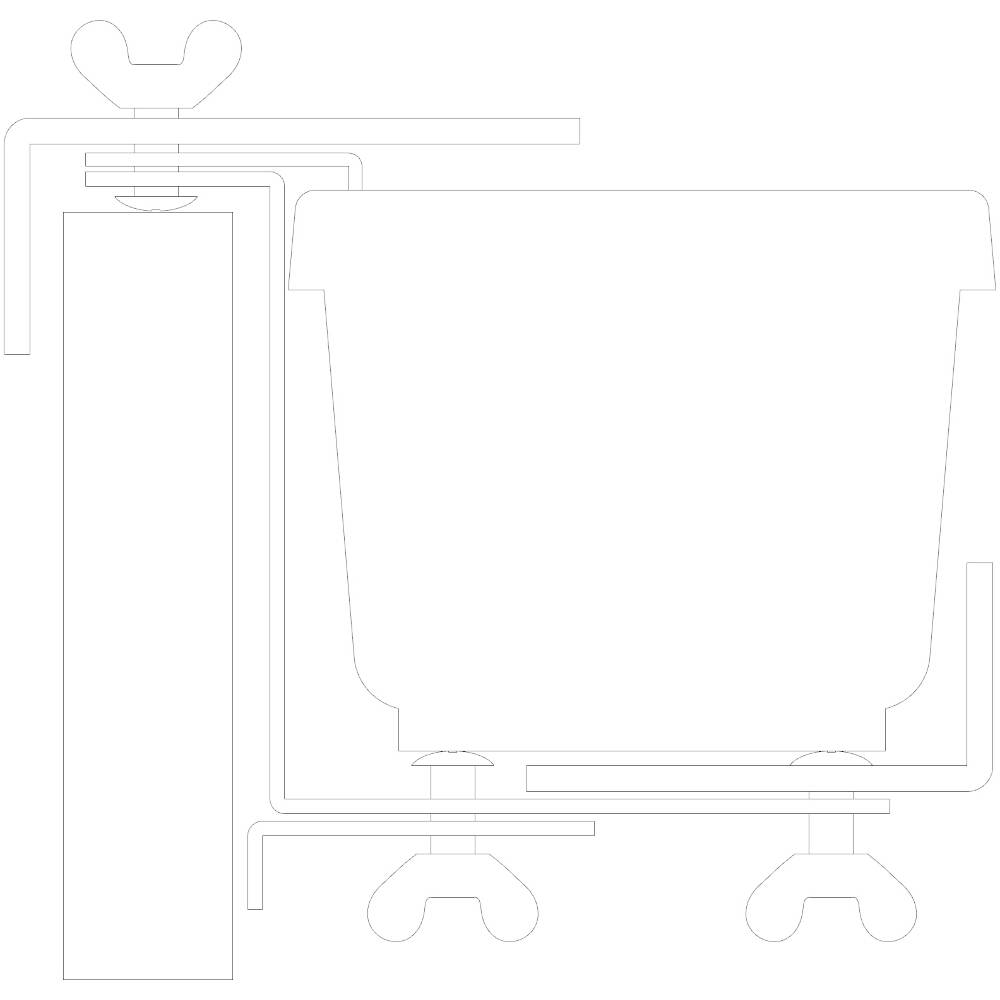 Siena Garden 897634 897634 Blumenkastenhalter Eisen Anthrazit