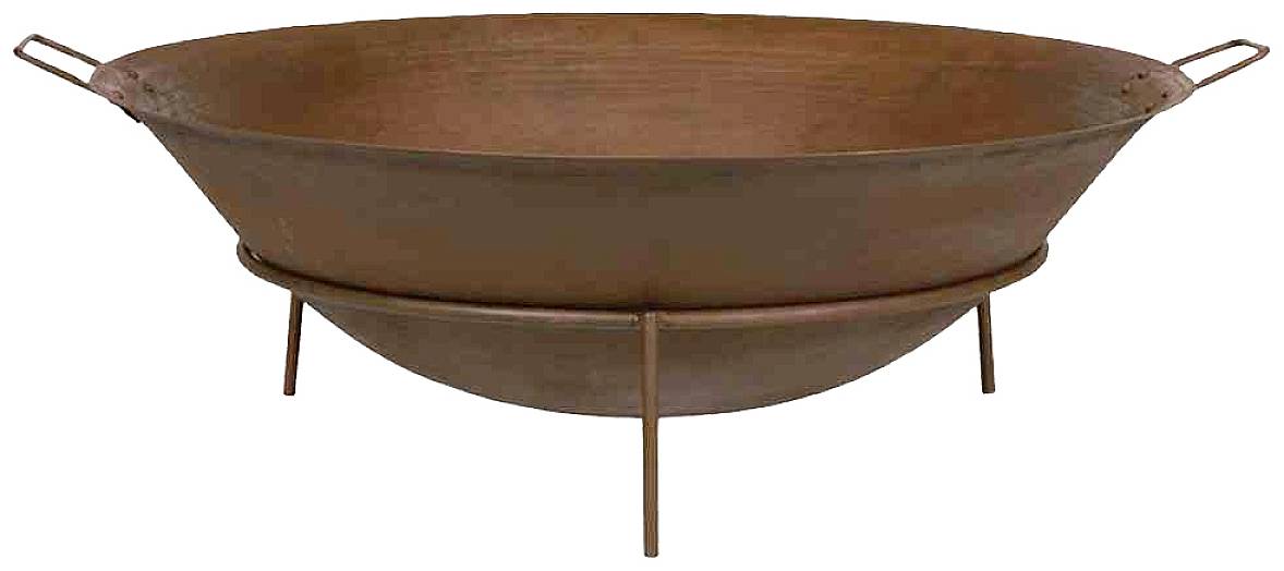 Siena Garden 5001K80A Holzkohle Feuerschale Grill-Fläche (Durchmesser)=800mm Rost-Braun