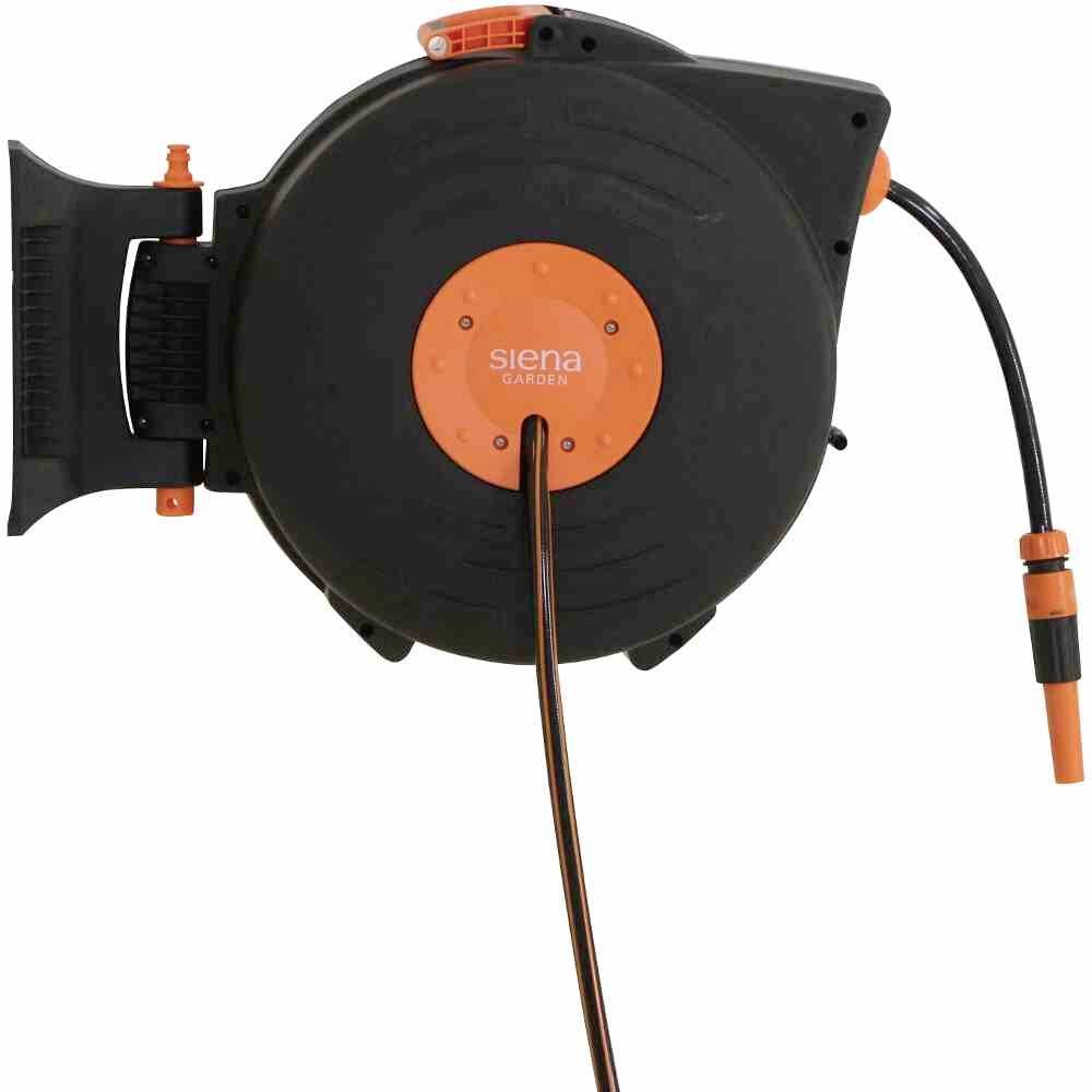 Siena Garden L67376 WHB2200 13mm 20m 1/2 Zoll 1 St. Schwarz, Orange Gartenschlauchtrommel